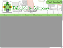 Tablet Screenshot of delamotteco.com